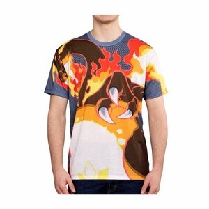 Pokemon Center Gigantamax Charizard All Over Print T-Shirt Adult Size Small